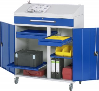 Beistellschrank Stehpult 03T | B1100xT520xH1110/1220mm | mobil Bild 1