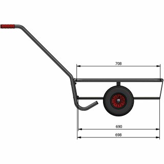 Handwagen 6091V - Vollgummiräder Bild 1