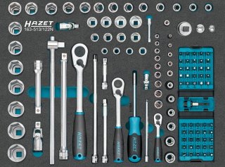 HAZET Steckschlüssel Satz 163-513/122N ∙ Außen Sechskant-Tractionsprofil | Außen TORX® Profil | Tamper Resistant TORX® Profil | Inn Bild 1