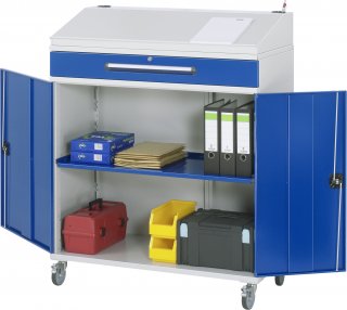 Beistellschrank Stehpult 02 | B1100xT520xH1235/1345mm | mobil Bild 1