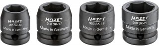 HAZET Schlag- | Maschinenschrauber Steckschlüsseleinsatz Satz 900SK/4 ∙ 1/2 Zoll (12,5 mm) Vierkant hohl ∙ Außen Sechskant-Tracti Bild 3