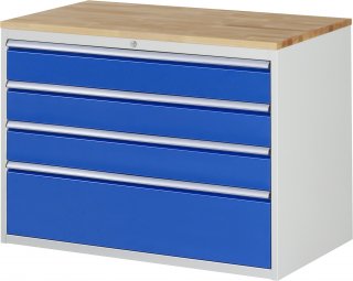 Schubladenschrank XXL5.3 | B1145xT650xH825mm | B-Top-25mm | 4xSchublade-VA Bild 1