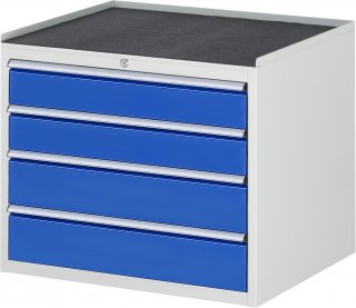 Schubladenschrank XL3.6 | B770xT650xH645mm | MT-Top-25mm | 4xSchublade-VA Bild 1