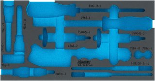 HAZET 2-Komponenten Weichschaumeinlage 163-548LN ∙ L x B: 519 mm x 342 mm Bild 1