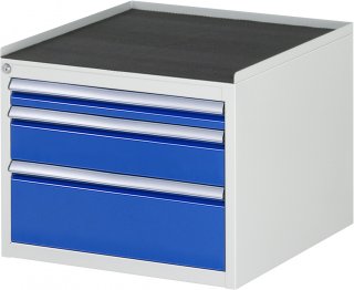 Schubladenschrank L2.1 | B580xT650xH465mm | MT-Top-25mm | 3xSchublade-TA Bild 1