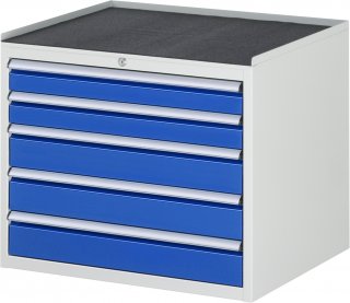 Schubladenschrank XL3.20 | B770xT650xH645mm | MT-Top-25mm | 5xSchublade-VA Bild 1