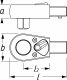 Einsteck-Umschaltknarre 6401-1 ∙ 9 x 12 mm Einsteck-Vierkant