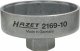 HAZET Ölfilterschlüssel 2169-10 ∙ 3/8 Zoll (10 mm) Vierkant hohl ∙ Außen 14-kant Profil ∙ SW 74 mm