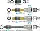 HAZET Keil(rippen)riemenscheibe-Werkzeug 4641/4 ∙ 1/2 Zoll (12,5 mm) Vierkant hohl ∙ Innen Vielzahn Profil XZN | Innen TORX® Prof