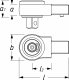 Einsteck-Umschaltknarre 6401N ∙ 9 x 12 mm Einsteck-Vierkant