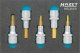 HAZET Schraubendreher-Steckschlüsseleinsatz Satz 163-215/5 ∙ 1/2 Zoll (12,5 mm) Vierkant hohl ∙ Innen Sechskant Profil ∙ 5-teili