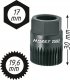 HAZET Keil(rippen)riemenscheibe-Adapter 2592 ∙ 17 mm Außen-Sechskant ∙ Vielzahn Profil ∙ SW 19,6 mm