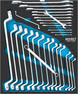 HAZET Schraubenschlüssel Satz 163D-10/30 ∙ 30-teilig ∙ 5 x 5,5 – 36 x 41