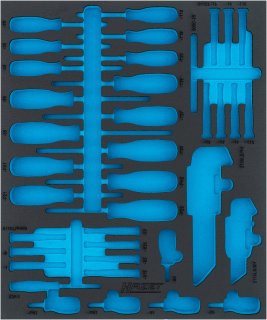 HAZET 2-Komponenten Weichschaumeinlage 163D-6LN ∙ L x B: 522 mm x 435 mm