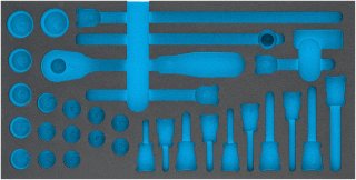 HAZET 2-Komponenten Weichschaumeinlage 163-352L ∙ L x B: 342 mm x 172 mm