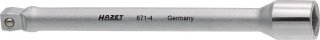 HAZET Verlängerung ∙ schwenkbar 871-4 ∙ 1/4 Zoll (6,3 mm) Vierkant hohl ∙ 1/4 Zoll (6,3 mm) Vierkant massiv ∙ Länge: 101,5 mm