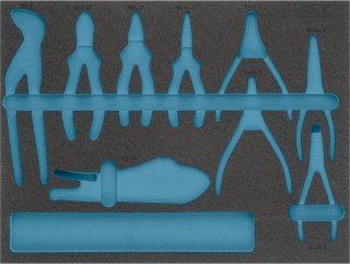 HAZET 2-Komponenten Weichschaumeinlage 163-370L ∙ L x B: 519 mm x 392 mm