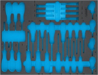 HAZET 2-Komponenten Weichschaumeinlage 163-524L ∙ L x B: 519 mm x 392 mm