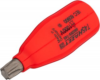 HAZET Schraubendreher-Steckschlüsseleinsatz ∙ schutzisoliert 8802KV-T45 ∙ 3/8 Zoll (10 mm) Vierkant hohl ∙ Innen TORX® Profil ∙ 