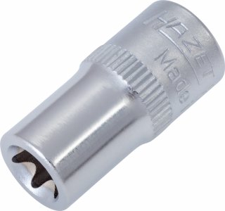 HAZET Steckschlüsseleinsatz 850-E8 ∙ 1/4 Zoll (6,3 mm) Vierkant hohl ∙ Außen TORX® Profil ∙ SW E8