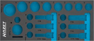 HAZET 2-Komponenten Weichschaumeinlage 163-570L ∙ L x B: 392 mm x 172 mm