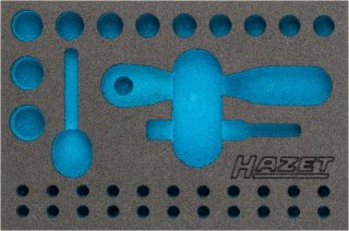 HAZET 2-Komponenten Weichschaumeinlage 163-341L ∙ L x B: 172 mm x 114 mm