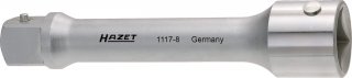 HAZET Verlängerung 1117-8 ∙ 1 Zoll (25 mm) Vierkant hohl ∙ 1 Zoll (25 mm) Vierkant massiv ∙ Länge: 200 mm