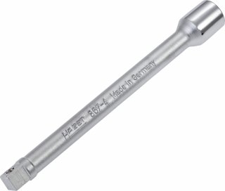 HAZET Verlängerung 867-4 ∙ 1/4 Zoll (6,3 mm) Vierkant hohl ∙ 1/4 Zoll (6,3 mm) Vierkant massiv ∙ Länge: 101,5 mm