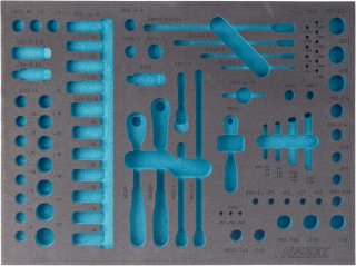 HAZET 2-Komponenten Weichschaumeinlage 163-139L ∙ L x B: 519 mm x 392 mm