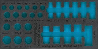 HAZET 2-Komponenten Weichschaumeinlage 163-489L ∙ L x B: 342 mm x 172 mm