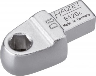 HAZET Einsteck-Halter für Bits 6420C ∙ 9 x 12 mm Einsteck-Vierkant massiv ∙ 5/16 Zoll (8 mm) Sechskant hohl ∙ Länge: 41,5 mm