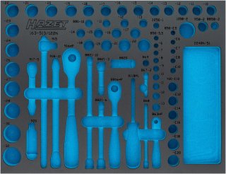 HAZET 2-Komponenten Weichschaumeinlage 163-513LN ∙ L x B: 519 mm x 392 mm