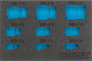 HAZET 2-Komponenten Weichschaumeinlage 163-360L ∙ L x B: 172 mm x 114 mm