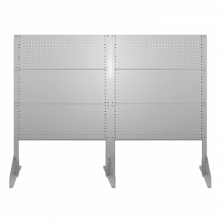 Lochwand, freistehend + Erweiterungsmodul